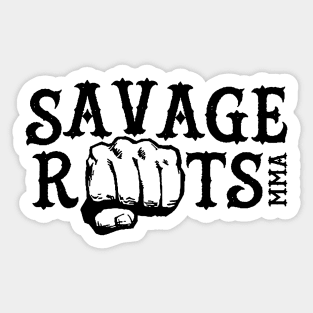 Savage Roots MMA Logo Black Sticker